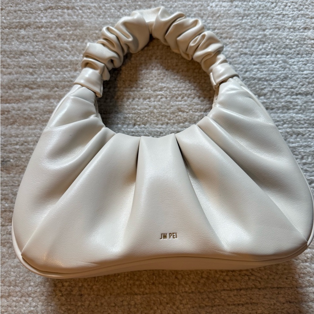 JW PEI Cream Gathered Handle Bag